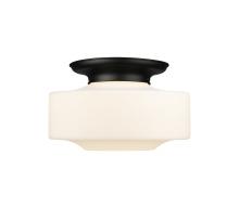  221-1F-BK-G691-16 - Bridgeton - 1 Light - 16 inch - Matte Black - Flush Mount