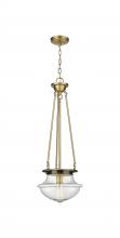  221-1P-BB-G544 - Oxford - 1 Light - 12 inch - Brushed Brass - Pendant