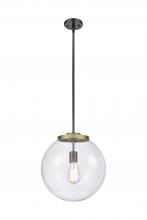  221-1S-BAB-G202-14 - Beacon - 1 Light - 16 inch - Black Antique Brass - Cord hung - Pendant