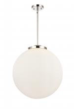  221-3S-PN-G201-18-LED - Beacon - 3 Light - 18 inch - Polished Nickel - Cord hung - Pendant