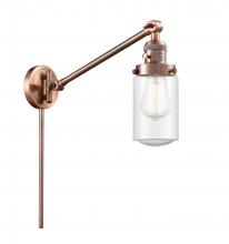  237-AC-G314 - Dover - 1 Light - 5 inch - Antique Copper - Swing Arm