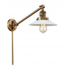  237-BB-G1 - Halophane - 1 Light - 9 inch - Brushed Brass - Swing Arm