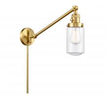  237-SG-G312 - Dover - 1 Light - 5 inch - Satin Gold - Swing Arm