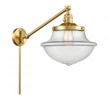  237-SG-G542 - Oxford - 1 Light - 12 inch - Satin Gold - Swing Arm