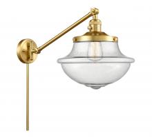  237-SG-G544 - Oxford - 1 Light - 12 inch - Satin Gold - Swing Arm