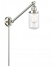  237-SN-G312 - Dover - 1 Light - 5 inch - Brushed Satin Nickel - Swing Arm