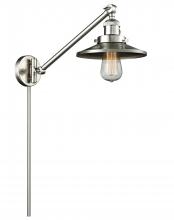  237-SN-M2 - Railroad - 1 Light - 8 inch - Brushed Satin Nickel - Swing Arm