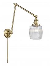  238-AB-G302 - Colton - 1 Light - 8 inch - Antique Brass - Swing Arm