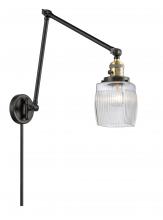  238-BAB-G302 - Colton - 1 Light - 8 inch - Black Antique Brass - Swing Arm