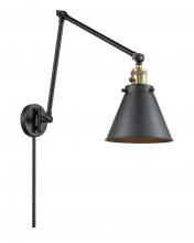 Innovations Lighting 238-BAB-M13-BK - Appalachian - 1 Light - 8 inch - Black Antique Brass - Swing Arm