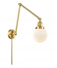  238-SG-G201-6 - Beacon - 1 Light - 6 inch - Satin Gold - Swing Arm