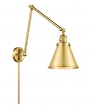  238-SG-M13-SG - Appalachian - 1 Light - 8 inch - Satin Gold - Swing Arm