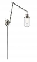  238-SN-G314 - Dover - 1 Light - 5 inch - Brushed Satin Nickel - Swing Arm