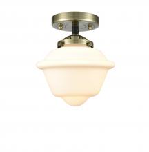  284-1C-BAB-G531 - Oxford - 1 Light - 8 inch - Black Antique Brass - Semi-Flush Mount