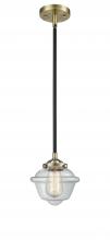  284-1S-BAB-G532 - Oxford - 1 Light - 8 inch - Black Antique Brass - Cord hung - Mini Pendant