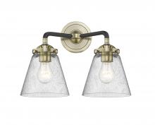  284-2W-BAB-G64 - Cone - 2 Light - 14 inch - Black Antique Brass - Bath Vanity Light