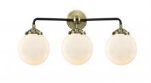  284-3W-BAB-G201-6 - Beacon - 3 Light - 24 inch - Black Antique Brass - Bath Vanity Light