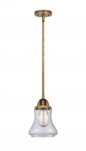  288-1S-BB-G192 - Bellmont - 1 Light - 6 inch - Brushed Brass - Cord hung - Mini Pendant