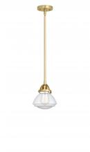  288-1S-SG-G322 - Olean - 1 Light - 7 inch - Satin Gold - Cord hung - Mini Pendant