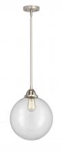  288-1S-SN-G202-12 - Beacon - 1 Light - 12 inch - Brushed Satin Nickel - Cord hung - Mini Pendant