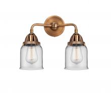  288-2W-AC-G52 - Bell - 2 Light - 13 inch - Antique Copper - Bath Vanity Light