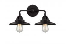  288-2W-OB-M5-OB - Railroad - 2 Light - 16 inch - Oil Rubbed Bronze - Bath Vanity Light