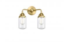  288-2W-SG-G312 - Dover - 2 Light - 13 inch - Satin Gold - Bath Vanity Light