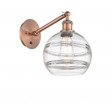  317-1W-AC-G556-8CL - Rochester - 1 Light - 8 inch - Antique Copper - Sconce