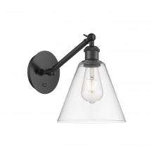  317-1W-BK-GBC-82 - Berkshire - 1 Light - 8 inch - Matte Black - Sconce