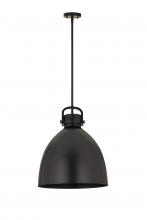 Innovations Lighting 410-1SL-BK-M412-16BK - Newton Bell - 1 Light - 16 inch - Matte Black - Pendant