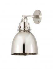  410-1W-PN-M412-8PN - Newton Bell - 1 Light - 8 inch - Polished Nickel - Sconce