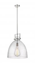  411-1SL-PN-G412-16SDY - Newton Bell - 1 Light - 16 inch - Polished Nickel - Pendant