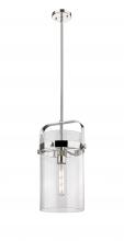  413-1SM-PN-G413-1S-8SDY - Pilaster - 1 Light - 8 inch Glass - Polished Nickel - Pendant