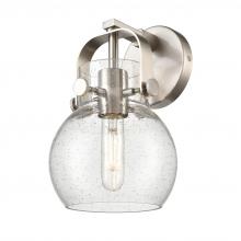  423-1W-SN-G410-6SDY - Pilaster II Sphere - 1 Light - 7 inch - Satin Nickel - Sconce