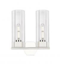 Innovations Lighting 427-2W-PN-G427-14CL - Claverack - 2 Light - 13 inch - Polished Nickel - Bath Vanity Light