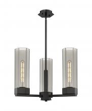  427-3CR-BK-G427-14SM - Claverack - 3 Light - 22 inch - Matte Black - Pendant