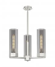  427-3CR-SN-G427-14SM - Claverack - 3 Light - 22 inch - Satin Nickel - Pendant