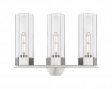  427-3W-SN-G427-14CL - Claverack - 3 Light - 22 inch - Satin Nickel - Bath Vanity Light