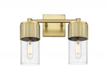  428-2W-BB-G428-7SDY - Bolivar - 2 Light - 14 inch - Brushed Brass - Bath Vanity Light