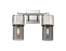  428-2W-SN-G428-7SM - Bolivar - 2 Light - 14 inch - Satin Nickel - Bath Vanity Light