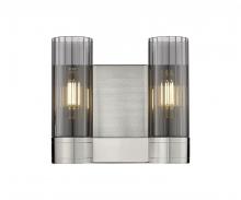  429-2W-SN-G429-8SM - Empire - 2 Light - 11 inch - Satin Nickel - Bath Vanity Light