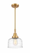  447-1S-SG-G713 - Bell - 1 Light - 8 inch - Satin Gold - Mini Pendant