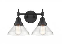  447-2W-BK-SDY-LED - Caden - 2 Light - 17 inch - Matte Black - Bath Vanity Light