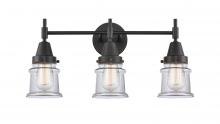  447-3W-BK-G182S - Canton - 3 Light - 23 inch - Matte Black - Bath Vanity Light