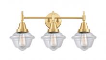  447-3W-SG-G532 - Oxford - 3 Light - 26 inch - Satin Gold - Bath Vanity Light