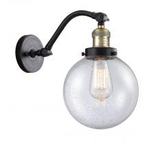  515-1W-BAB-G204-8 - Beacon - 1 Light - 8 inch - Black Antique Brass - Sconce