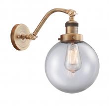  515-1W-BB-G202-8 - Beacon - 1 Light - 8 inch - Brushed Brass - Sconce