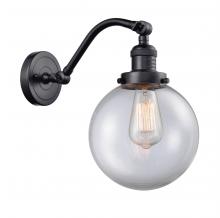  515-1W-BK-G202-8 - Beacon - 1 Light - 8 inch - Matte Black - Sconce