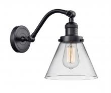  515-1W-BK-G42 - Cone - 1 Light - 8 inch - Matte Black - Sconce