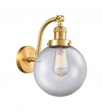  515-1W-SG-G202-8 - Beacon - 1 Light - 8 inch - Satin Gold - Sconce